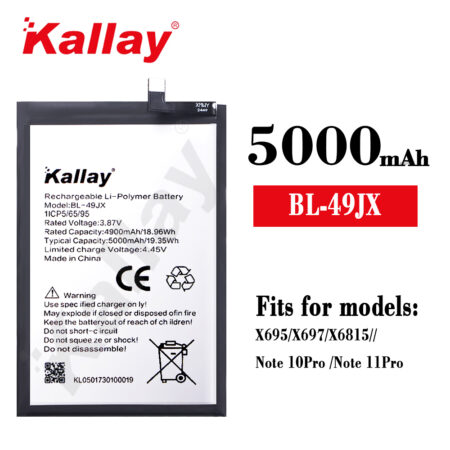 5000mAh Infinix BL-49JX FOR X695/X697/X6815/NOTE 10 PRO/ NOTE 11 PRO Phone Battery Wholesale  Factory