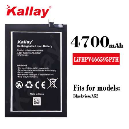 Original Capacity 4700mAh Replacement Phone Battery BLACKVIEW A52 Cell Phone Battery Replacement