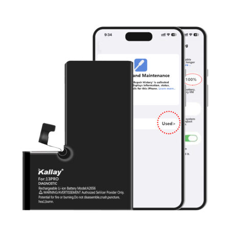 iPhone Diagnostic Battery Super Ultra more than Original Capacity 3400mAh Battery for iPhone 13 Pro (No pop-up/Health 100%)Battery Replacement